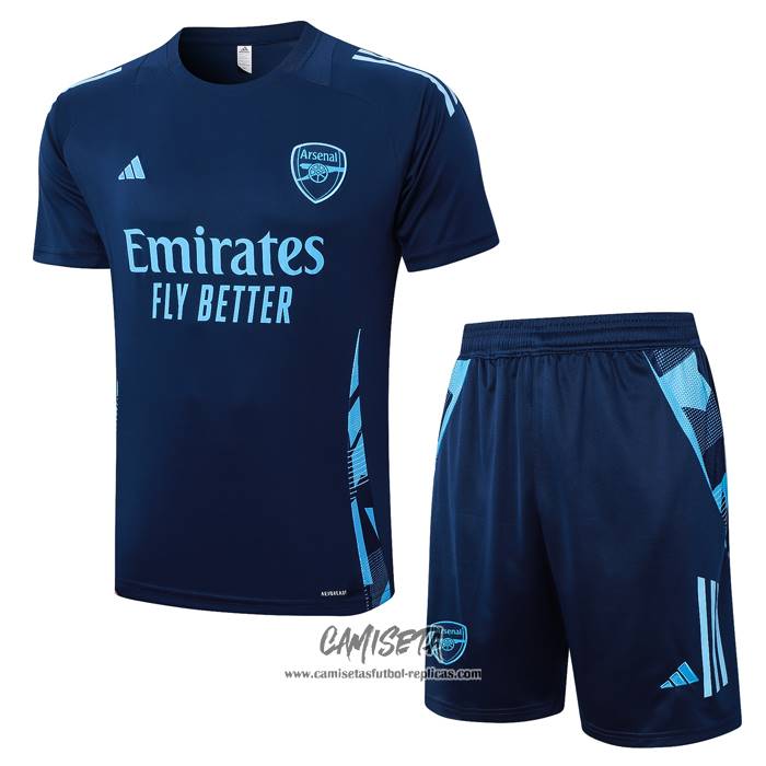 Chandal del Arsenal 2024-2025 Manga Corta Azul - Pantalon Corto